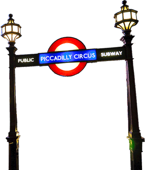 Piccadilly Circus pole.
